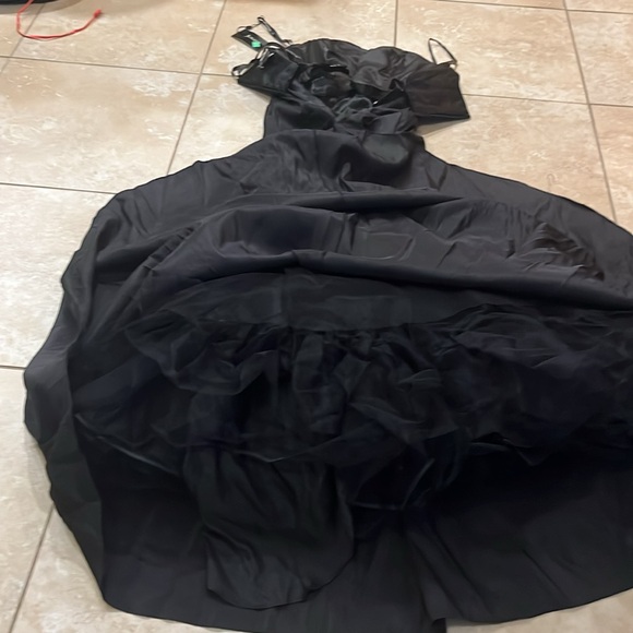 👗NWT Jovani Sz 2 sweetheart neck strapless mermaid ball gown black dress - Picture 16 of 16